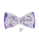 Бабочка Bow Tie House фиолетовая женская праздничная с кружевами 08515 - изображение 1