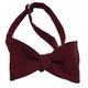 Бордовая Bow Tie House однотонная галстук-бабочка классической формы-габардин 07392 - изображение 1