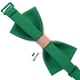Бабочка Bow Tie House зеленая с китайской свинкой 2019 - новогодняя 10131 - изображение 4