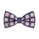 Бабочка Bow Tie House фиолетово-розовая с китайской свинкой 2019 - новогодняя 10132 - изображение 1