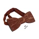 Дерев'яна Bow Tie House метелик коричнева в тріщинках 08030 - зображення 2