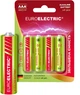 Батарейка Euroelectric щелочная AAA LR03 1.5V PE 4 шт (BL-AAA-EE(4)PE) - изображение 1