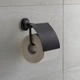 Держатель для туалетной бумаги с крышкой DURAVIT Starck T округлый металлический черный 0099404600 - изображение 7