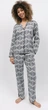 Піжама жіноча Cyberjammies Nicole 9766-9767 12/M Сірий з абстрактним принтом (5051877458581) - зображення 1