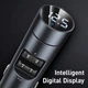 Автомобильный FM-трансмиттер (FM-модулятор) Baseus Energy Column (BS-01) Bluetooth 5.0 MP3 c функцией зарядного устройства 2-USB (3.1А) и вольтметром, серебристый - изображение 2