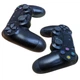 Бездротовий джойстик для приставки PS 4 чорний вібраційний - зображення 2