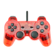 Геймпад Проводной RMC PlayStation 2 Clear Red Совместимый с PlayStation 1 1.5m - изображение 1