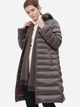 Пуховик зимний длинный женский Uniqlo 715933082 S Коричневый (1159784924) - изображение 1