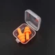 Беруши универсальные для плавания и от шума в пластиковом футляре Earplugs Orange (оранжевый) - изображение 5
