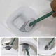 Силиконовый ершик для унитаза с крепление на стену и пол Toilet Brush Зеленый GS-4641-1 - изображение 3