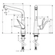 Смеситель для кухни Hansgrohe Metris Select 320 1jet, Хром (14883000) - изображение 2