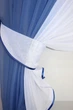 Кухонные шторки VR-Textil № 096к с подвязками синий с белым 400х170 см (52-0120) - изображение 3
