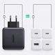 Зарядное устройство Ugreen CD226 90575 4xUSB 100W GaN 3хUSB-C+USB-A Серый - изображение 3