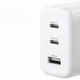 Зарядний пристрій Ugreen CD275 3xUSB 65W 2xType-C/USB QC3.0 Fast Charger Білий - зображення 2