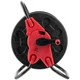 Котушка для шланга Intertool до 60 м шланга 1/2" без коліс сталь + ABS пластик вага 1.83 кг чорна з червоним (000043093) - зображення 7