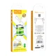 USB Кабель Hoco X83 60W Type-C to Type-C 3A 1m, White - зображення 1
