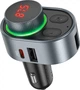 Автомобильный FM модулятор Hoco E72 PD30Wmax (QC3.0 + 2 USB + TypeC) Metal Grey (33080) - изображение 1