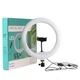 Кольцевая светодиодная лампа Ring Fill Light DX-300 черная (30 см) с креплением для телефона - зображення 1