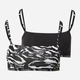 Бюстгальтер без косточек хлопковый Calvin Klein Underwear 822611840 XS Черный 2 шт. (1159785469) - изображение 1