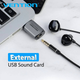 Звуковая карта Vention CDLH0 USB 3.5 мм jack Grey - изображение 4