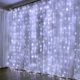Гирлянда штора водопад X-mas Lights 2*2 метра занавес дождь 240LED Белая - изображение 2