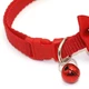 Ошейник для собак и котов с бантиком и колокольчиком (19-32 cm) Red (красный) - изображение 3