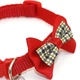 Ошейник для собак и котов с бантиком и колокольчиком (19-32 cm) Red (красный) - изображение 4