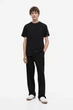 Футболка H&M Regular Fit S чорний 0685816002 - изображение 3
