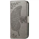 Чехол-книжка с рисунком UniCase Butterfly Pattern для Xiaomi Redmi 12 - Grey - изображение 5