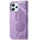 Чехол-книжка с рисунком UniCase Butterfly Pattern для Xiaomi Redmi 12 - Light Purple - изображение 5