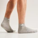 Набор мужских носков коротких хлопковых Adidas T Spw Ank IC1283 40-42 3 пары Medium Grey Heather (4066746290583) - изображение 6