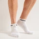 Набор мужских носков теплых коротких хлопковіх Adidas C Lin Ankle IC1304 40-42 3 пары Medium Grey Heather (4066746450956) - изображение 5