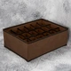 Коробка-органайзер Stenson для білизни 32 х 24 х 12 см Коричневий (TD00562 brown) - зображення 3