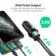 Автомобильное зарядное устройство UGREEN ED018 Dual USB 24W 50875 - изображение 2