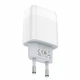 Сітчастий зарядний пристрій HOCO C73A Glorious dual port charger White - зображення 4