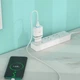 Сітчастий зарядний пристрій HOCO C12Q Smart QC3.0 charger set(Type-C) White - зображення 4
