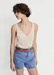 Топ MANGO 47048637-OPORT Экрю XS E000102 - изображение 1