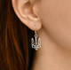 Срібні сережки з тризубами (АРТ. №615) Dadiverin Jewelry - изображение 2