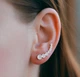 Срібні сережки клаймбери з фіанітами (АРТ. №621) Dadiverin Jewelry - изображение 1