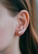 Срібні сережки клаймбери з фіанітами (АРТ. №621) Dadiverin Jewelry - изображение 3