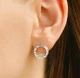 Сережки у формі кільця зі срібла 925 (АРТ. №696) Dadiverin Jewelry - изображение 1