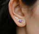 Срібні сережки з фіолетовим фіанітом (АРТ. №6023f) Dadiverin Jewelry - изображение 1