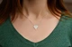 Срібне кольє з серцем, у якому фіаніти, Розмір M (АРТ. №280b/m) Dadiverin Jewelry - зображення 2