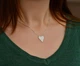 Срібне кольє з серцем, у якому фіаніти, Розмір M (АРТ. №280b/m) Dadiverin Jewelry - зображення 3