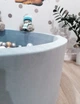 Сухой бассейн Maikinbaby круг 130х40х6 см и 350 шт шаров Велюр Серый (арт.М130-170) - изображение 2
