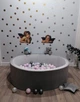 Сухой бассейн Maikinbaby круг 150х40х8 см и 400 шт шаров Бархат Серебристый (арт.М150-130) - изображение 2