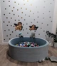 Сухой бассейн Maikinbaby круг 130х40х6 см и 350 шт шаров Велюр Серый (арт.М130-170) - изображение 5