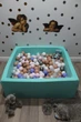 Сухий басейн Maikinbaby квадрат 110х40х6 см та 250 шт куль М'ятний (арт.Мк110-108) - зображення 3
