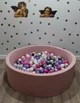 Сухой бассейн Maikinbaby круг 150х40х8 см и 400 шт шаров Розовый светлый (арт.М150-107) - изображение 2