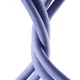 Кабель Baseus Crystal Shine Series USB For Lightning (Apple) Швидка зарядка 2.4A 2m Кабель для Айфону (CAJY000105) Purple - зображення 5